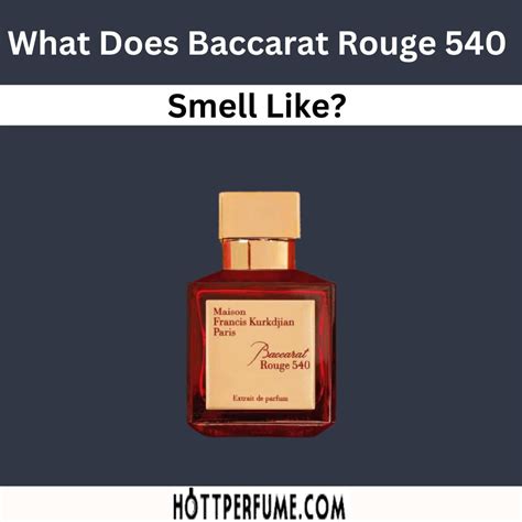 what does baccarat rouge smell like.